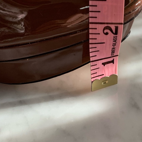 NWOB Brian Atwood mocha patent 6” heels with 2” platform size 9 - Picture 11 of 11